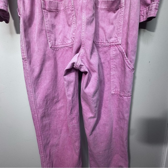 Old Navy Long-Sleeve Cropped Jean Utility Jumpsuit Size Large 100% Cotton - Picture 10 of 15